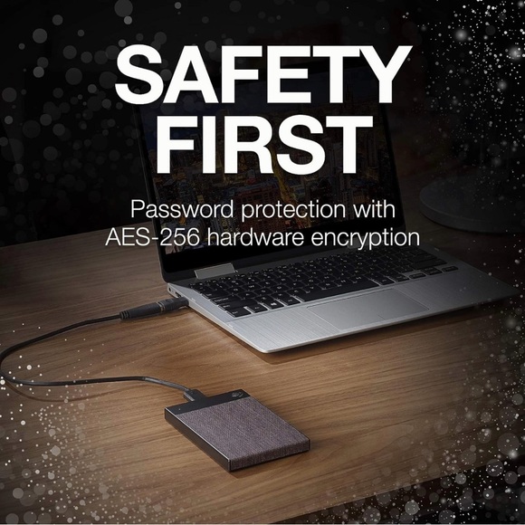 Seagate Backup Plus Ultra Touch 1 TB External Hard Drive – Black USB-C USB 3.0 - Picture 8 of 11